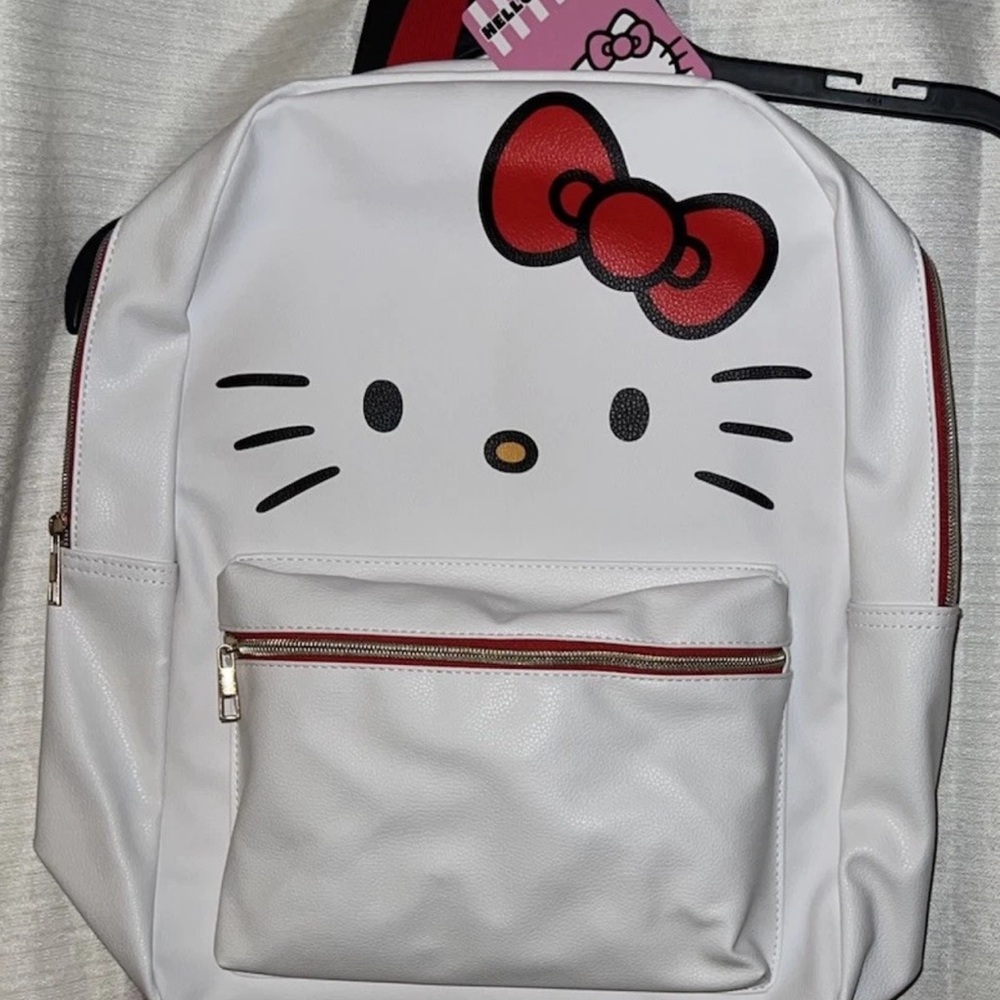 Sanrio Hello Kitty White and Red Full-Size Backpack